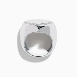 Effy Jewelry 925 Sterling Silver Diamond Bubble Heart Ring | Rings