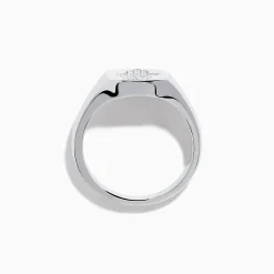 Effy Jewelry 925 Sterling Silver Diamond Hamsa Ring | Rings