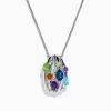 Effy Jewelry 925 Sterling Silver Multi Color Gemstone and Diamond Pendant | Necklaces & Pendants