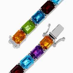 Effy Jewelry 925 Sterling Silver Multi Gemstone Tennis Bracelet | Bracelets