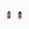 Effy Jewelry 925 Sterling Silver Multi Sapphire Splash Huggie Hoop Earrings, 2.29 TCW | Earrings