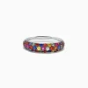 Effy Jewelry 925 Sterling Silver Multi Sapphire Splash Ring, 1.84 TCW | Rings