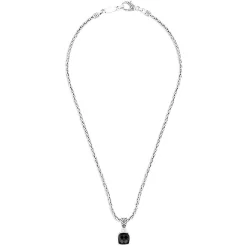 Effy Jewelry 925 Sterling Silver Onyx and Diamond Pendant, 4.93 TCW | Necklaces & Pendants