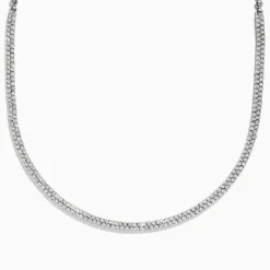 Effy Jewelry 925 Sterling Silver Pave Diamond Necklace | Necklaces & Pendants