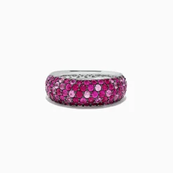 Effy Jewelry 925 Sterling Silver Pink Sapphire Splash Ring, 2.43 TCW | Rings