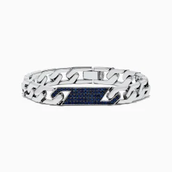 Effy Jewelry 925 Sterling Silver Sapphire Bracelet | Mens