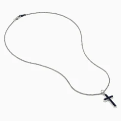 Effy Jewelry 925 Sterling Silver Sapphire Cross Pendant | Necklaces & Pendants