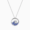 Effy Jewelry 925 Sterling Silver Tanzanite and Diamond Wave Pendant | Necklaces & Pendants