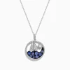Effy Jewelry 925 Sterling Silver Tanzanite and Diamond Sailboat Pendant | Necklaces & Pendants