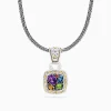 Effy Jewelry 925 Sterling Silver u0026 18K Gold Accent Multi Gemstone Pendant, 1.59 TCW | Necklaces & Pendants