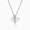 BH Multi 925 Sterling Silver u0026 14K Gold Diamond Stingray Pendant, 0.05 TCW | Necklaces & Pendants
