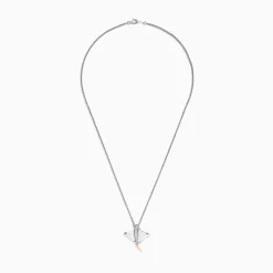 BH Multi 925 Sterling Silver u0026 14K Gold Diamond Stingray Pendant, 0.05 TCW | Necklaces & Pendants