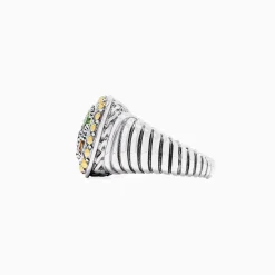 Effy Jewelry 925 Sterling Silver u0026 18K Gold Accent Multi Gemstone Ring, 1.54 TCW | Rings