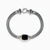 Effy Jewelry 925 Sterling Silver u0026 14K Yellow Gold Onyx Bracelet | Bracelets