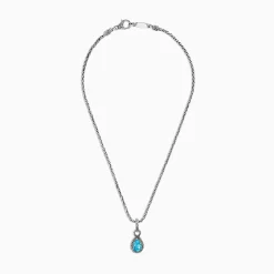 Effy Jewelry 925 Sterling Silver u0026 18K Yellow Gold Blue Topaz Pendant, 3.14 TCW | Necklaces & Pendants