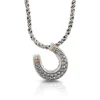 Effy Jewelry 925 Sterling Silver u0026 18L Gold Horseshoe Pendant | Necklaces & Pendants