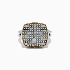 Effy Jewelry 925 Sterling Silver/18K Yellow Gold Diamond Ring | Rings