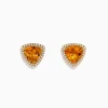 BH Multi Sunset 14K Yellow Gold Citrine and Diamond Earring, 3.56 TCW | Earrings