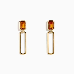 BH Multi Sunset 14K Yellow Gold Citrine Drop Earrings | Earrings