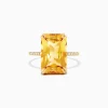 Effy Jewelry Sunset 14K Yellow Gold Citrine and Diamond Ring, 6.72 TCW | Rings