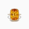 Effy Jewelry Sunset 14K Yellow Gold Citrine u0026 Diamond Ring | Rings