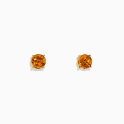 BH Multi Sunset 14K Yellow Gold Citrine Stud Earrings, 1.81 TCW | Earrings