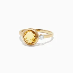 BH Multi Sunset 14K Yellow Gold Citrine and Diamond Ring, 1.53 TCW | Rings