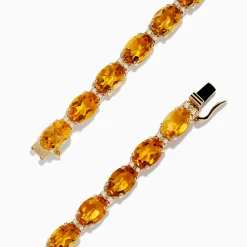Effy Jewelry Sunset 14K Yellow Gold Citrine Tennis Bracelet 19.15 TCW | Bracelets