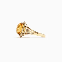 Effy Jewelry Sunset 14K Yellow Gold Citrine and Diamond Ring, 10.04 TCW | Rings