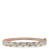 Effy Jewelry Trio 14K Tri Color Gold Diamond Bangle, 1.42 TCW | Bracelets