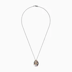 Effy Jewelry Trio 14K Tri Color Gold Diamond Pendant, 0.11 TCW | Necklaces & Pendants
