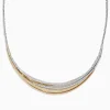 Effy Jewelry Trio 14K Tri-Color Gold Diamond Collar Necklace, 1.33 TCW | Necklaces & Pendants