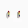 Effy Jewelry Watercolor 14k Gold Multi Sapphire Huggie Earrings | Earrings