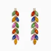 BH Multi Watercolor 14K Yellow Gold Multi Sapphire and Diamond Drop Earrings | Earrings