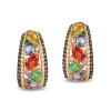 Effy Jewelry Watercolors 14K Gold Multi Sapphire u0026 Diamond Earrings, 4.19 TCW | Earrings