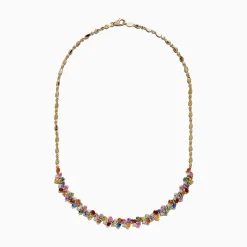 BH Watercolors 14K Gold Multi Sapphire u0026 Diamond Necklace, 12.94 TCW | Necklaces & Pendants