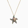 Effy Jewelry Watercolors 14K Gold Sapphire u0026 Diamond Starfish Pendant, 1.27 TCW | Necklaces & Pendants