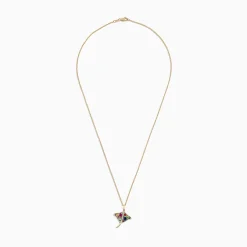 Effy Jewelry Watercolors 14K Gold Sapphire and Diamond Stingray Pendant, 0.91 TCW | Necklaces & Pendants
