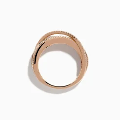 Effy Jewelry Watercolors 14K Rose Gold Multi Color Sapphire and Diamond Band Ring | Rings