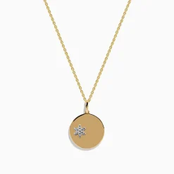 Effy Jewelry Watercolors 14K Two Tone Gold Multi Sapphire and Diamond Star Burst Pendant | Necklaces & Pendants
