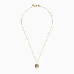 Effy Jewelry Watercolors 14K Two Tone Gold Multi Sapphire and Diamond Star Burst Pendant | Necklaces & Pendants