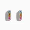 Effy Jewelry Watercolors 14K White Gold Sapphire u0026 Diamond Earrings, 1.76 TCW | Earrings