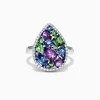 Effy Jewelry Watercolors 14K White Gold Multi Gemstone and Diamond Ring, 2.45 TCW | Rings
