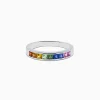 Effy Jewelry Watercolors 14K White Gold Multi Sapphire Ring | Rings