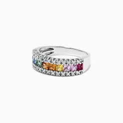 Effy Jewelry Watercolors 14K White Gold Sapphire u0026 Diamond Ring, 1.46 TCW | Rings