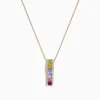 Effy Jewelry Watercolors 14K Yellow Gold Multi Sapphire u0026 Diamond Pendant, 1.17 TCW | Necklaces & Pendants