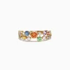 Effy Jewelry Watercolors 14K Yellow Gold Multi-Sapphire and Diamond Ring, 1.03 TCW | Rings