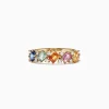 Effy Jewelry Watercolors 14K Yellow Gold Multi-Sapphire Diamond Ring, 1.52 TCW | Rings