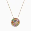 Effy Jewelry Watercolors 14K Yellow Gold Multi Sapphire u0026 Diamond Pendant, 3.58 TCW | Necklaces & Pendants