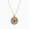 Effy Jewelry Watercolors 14K Yellow Gold Multi Sapphire Pendant | Necklaces & Pendants